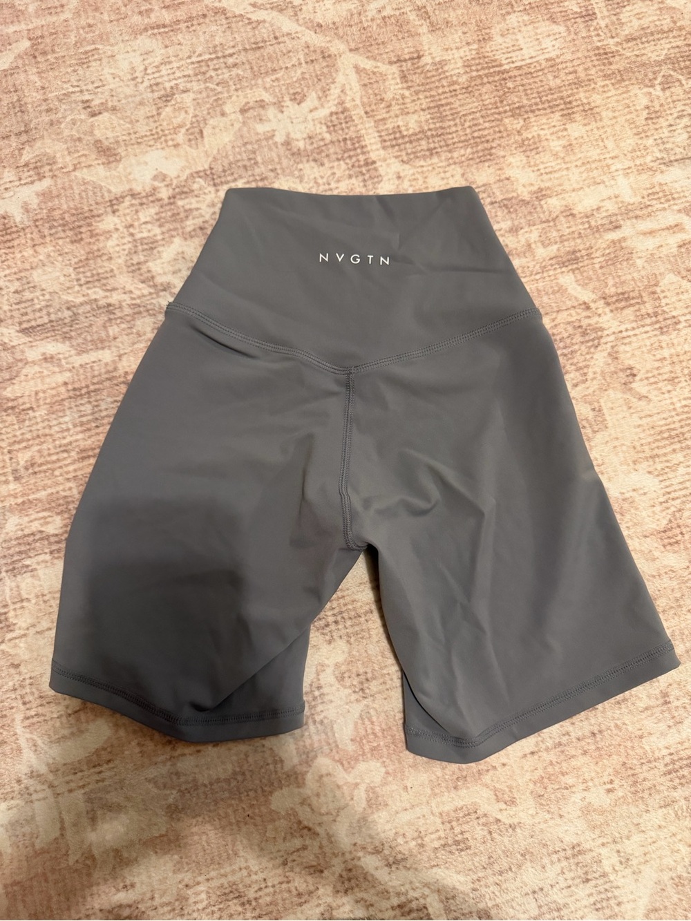 NVGTN High-Waist Charcoal Bike Shorts